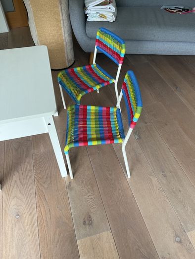 IKEA kids desk & two chairs