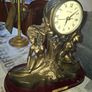 Beautiful Art Deco-style mantel clock DiCaprio Collection two elegantly posed female figures, Postage available or Collection Image 4