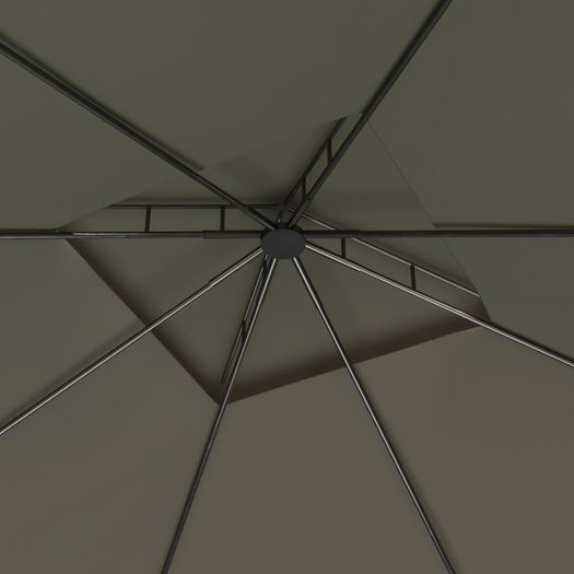 Gazebo 3x3x2.7 m Taupe 160 g/m Sq