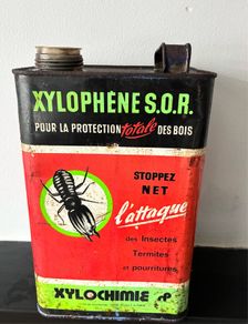 Vintage Industrial Advertising Tin