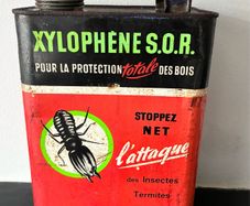Vintage Industrial Advertising Tin