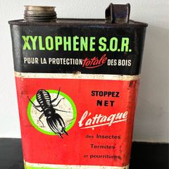 Vintage Industrial Advertising Tin