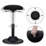 Height-adjustable office stool black  height-adjustable office stool, ergonomic work stool, 360  rotatable stool, seat height 50-70 cm, with anti-slip floor ring Image 5