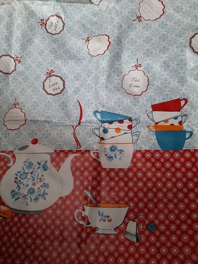 New wipe clean vintage tablecloth