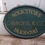Large Vintage Solicitors Sign Image 3