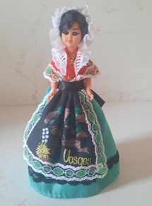 Vintage 1970s French Souvenir Doll