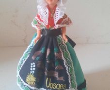 Vintage 1970s French Souvenir Doll