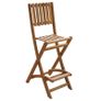 3 Piece Bistro Set Solid Acacia Wood Image 5