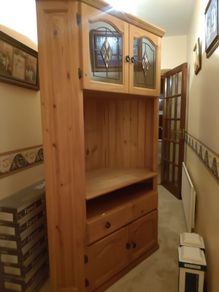 solid pine corner unit