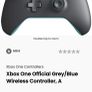 xbox one grey/blue controller Image 3