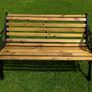 Vintage Cast Iron bench, fully restored. Image 6