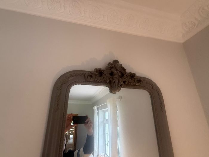 hall table and mirror