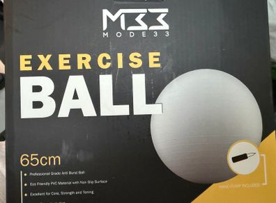 MM3 Mode 33 Exercise Ball 65cm - Anti-Burst - New with Box and with Pump