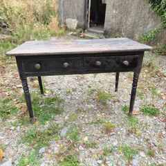 antique Victorian pine desk