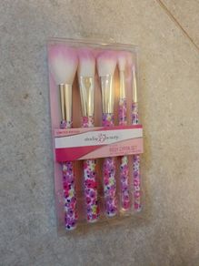 Rosy cheek make up brush set