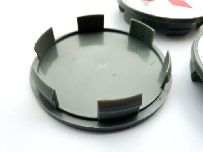 4 x wheel caps MITSUBISHI 69mm 70mm approx Alloy cap hub