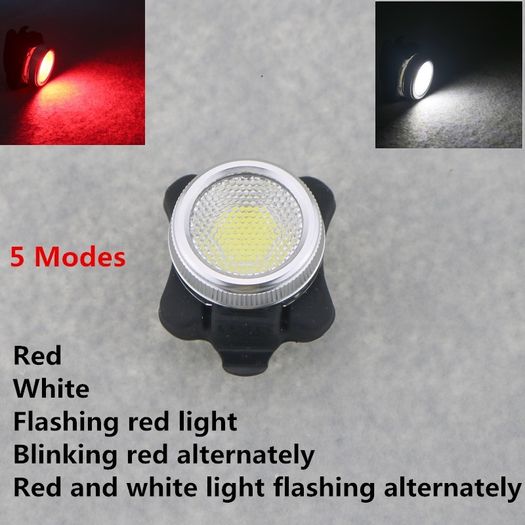 Rechargeable COB LED Super Bright Water Resistant Taillight