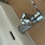 2x Wall Hung Bathroom Sinks with Taps 40 x 38cm Image 3