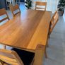 Solid oak Table & 6 chairs Image 4
