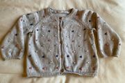 Grey cardigan bauble detail 9-12 months