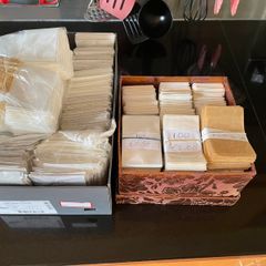 Paper/plastic bags to sort/store stamps