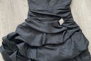 Black Ruched Dress