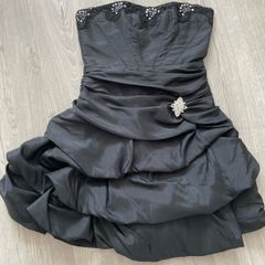 Black Ruched Dress