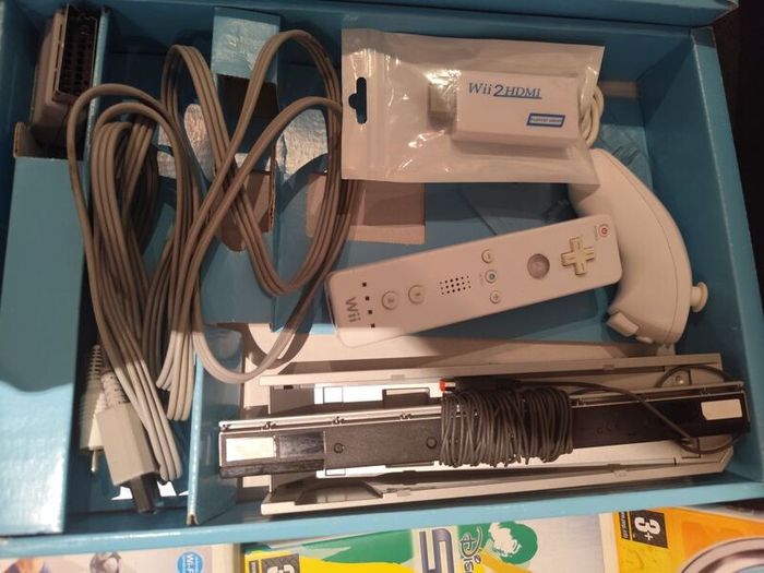 Wii Bundle Boxed with Sports and Mario Bros