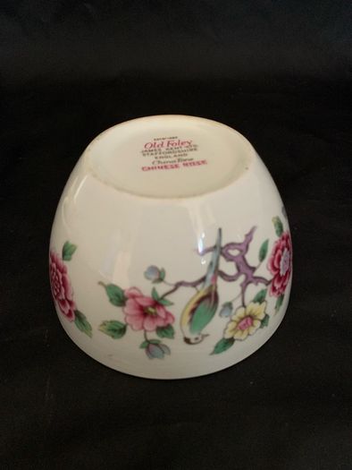 Vintage old Foley Chinese rose vase & bowl