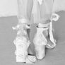 Forever Soles Melody- pink satin pearl flower bridal shoes Image 4