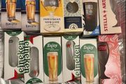 Birra Moretti Sale di mare guinness Pint Glass Beer Limited edition Heineken Stella Bavaria Pint Glasses Beer Heineken carlsberg Pint beer Glass brand new with box
