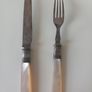 antique, they are (possibly) fruit knife and fork Image 4