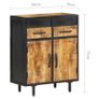 Sideboard 60x30x75 cm Rough Mango Wood Image 7