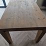 solid wood table and bench Image 2