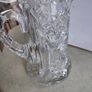 Antique American Brilliant heavy Crystal 1900 s Tall Sawtooth Pitcher, Brilliant Cut Glass Hobstar 9" Water Pitcher and  weighs about 7 lb. 3.1 kg.approx. Image 9