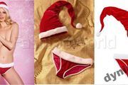 Brand new red underwear with fur size UK20 EUR48/50 Postage included