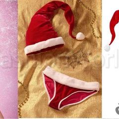 Brand new red underwear with fur size UK20 EUR48/50 Postage included