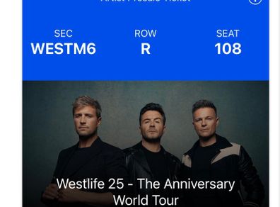 westlife tickets