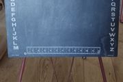 Rare Vintage Children's Blackboard on Stand Old Irish Alphabet
