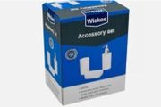Brand New Wickes Accessory Set - Soap Dispenser, Soap Dish, Tumbler - Colour - White - RRP - 12.99