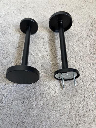 Next matte black metal curtain tiebacks