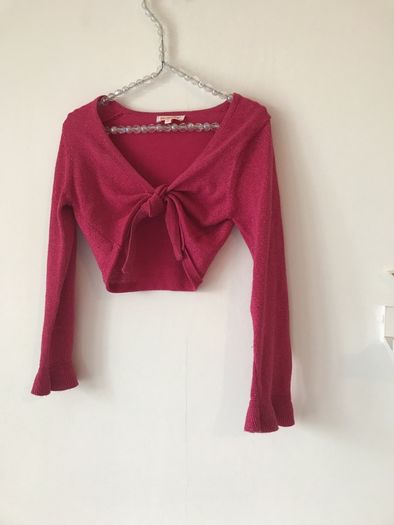 Bluezoo sparkly pink cardigan age  5/6