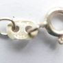 Vintage Sterling Silver 925 Necklace With Crystal Rectangle Pendant 5,8g length 18" Image 8