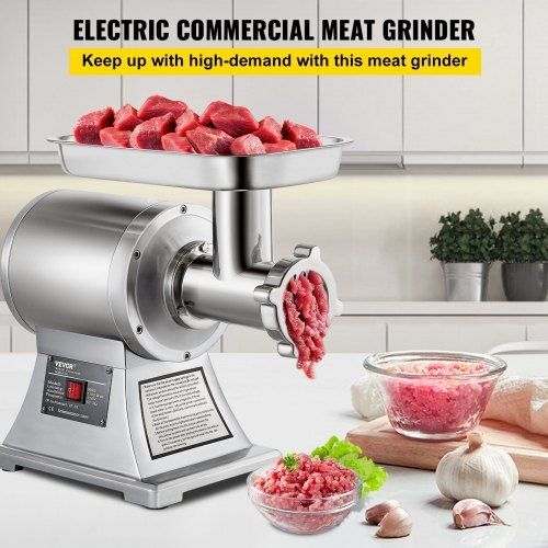 Electric Meat Mincer, 1100W 330LBS/H Capacity Meat Grinder Machine, Stainless Steel Meat Grinder Commercial Sausage Stuffer Maker for Home & Commercial Use