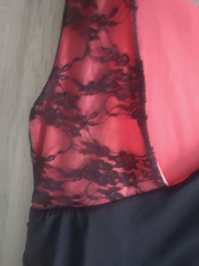 lace dress size fits 6/8 coral black