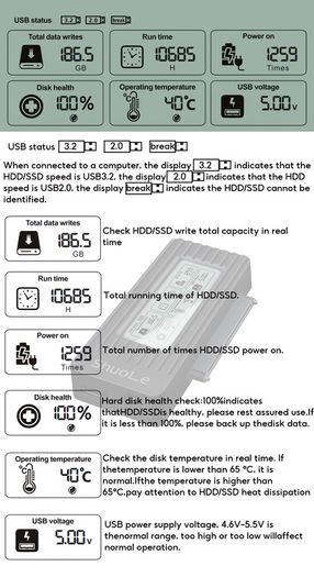 USB to SATA Adapter Converter Cable USB 3.2 3.0 to SATA Converter for 2.5 Inch SSD HDD Hard Drive External adaptor Accessories