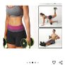 Brand NEW Double AB roller wheel with resistance band for core exercises Image 4