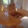 Oak Dining Table + 6 Chairs Image 4