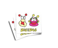 Zig and Zag The Den llustrated Glossy Stickers 3-Pack