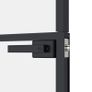Interior Door Black 83x201.5 cm Tempered Glass&Aluminium (multiple size) Image 6